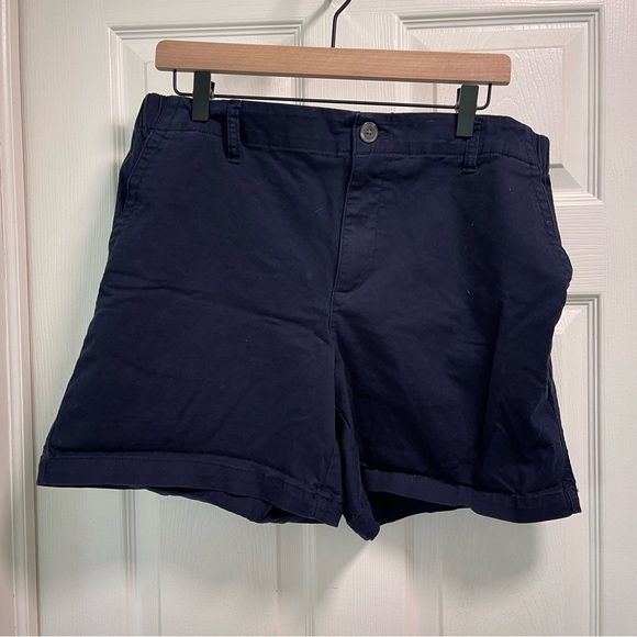 Navy chino shorts - Picture 1 of 3
